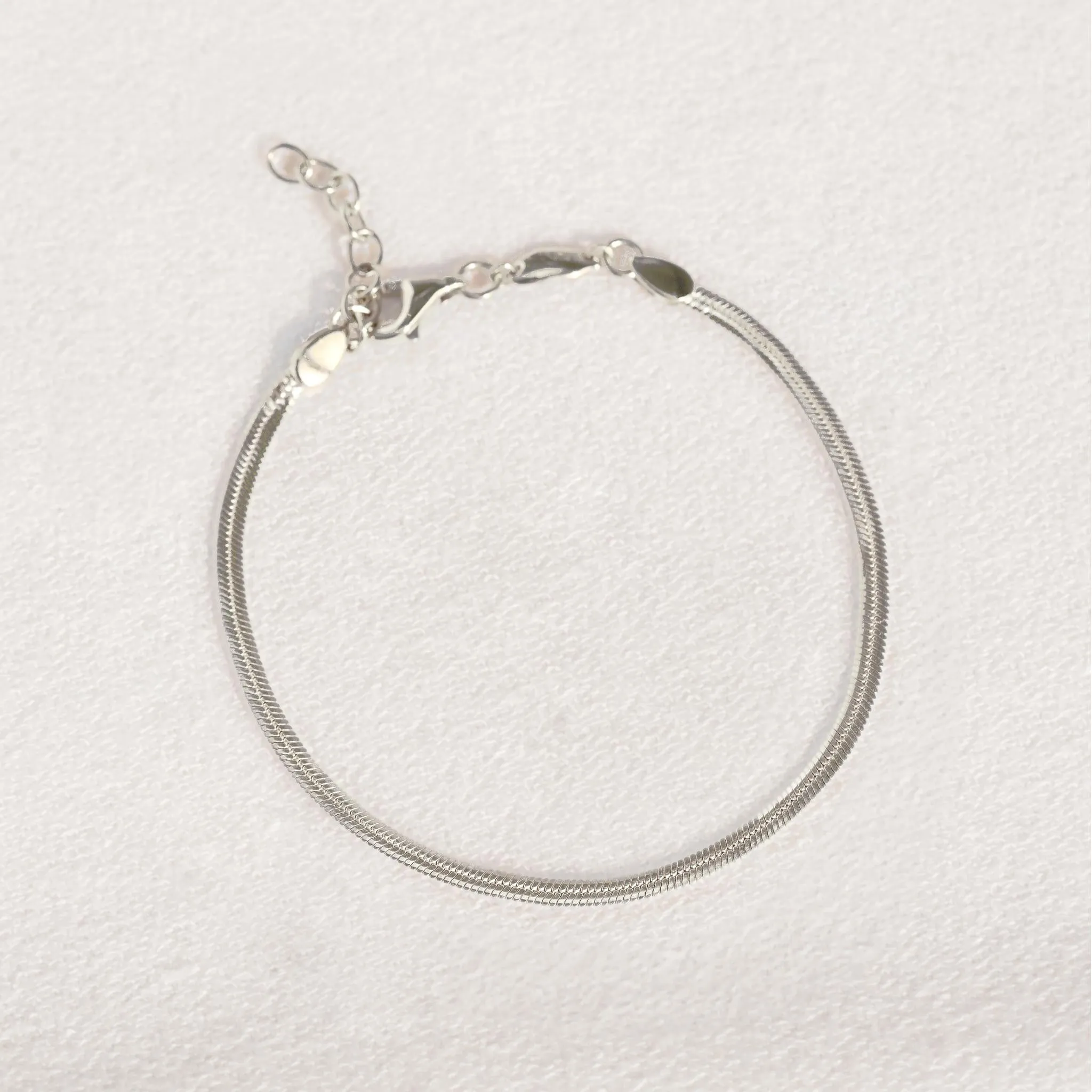 Snake Chain Bracelet Silver