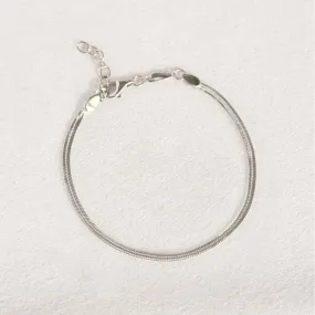Snake Chain Bracelet Silver