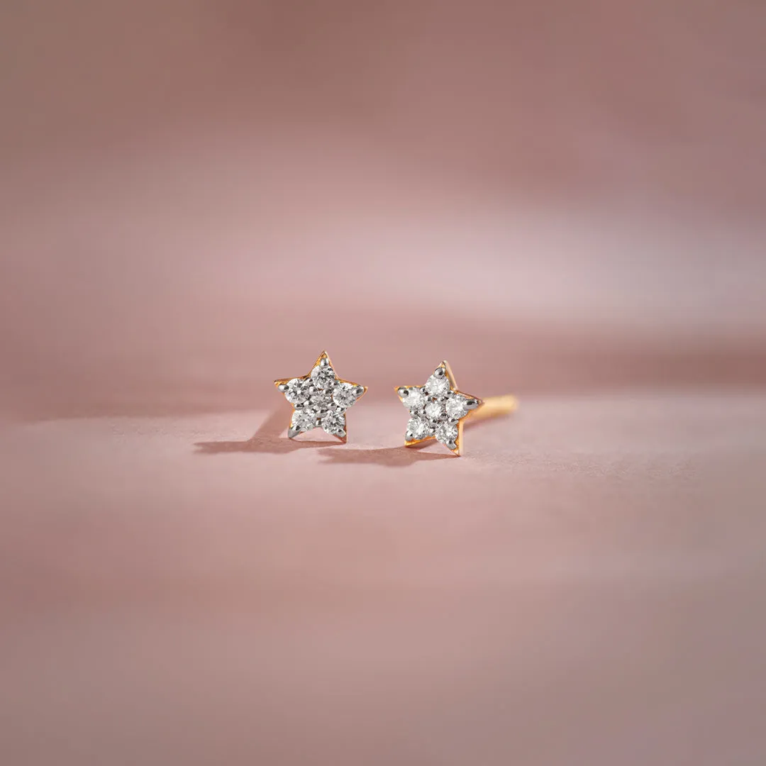 Star Diamond Earrings