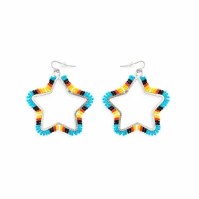 Star Light Star Bright Beaded Earrings