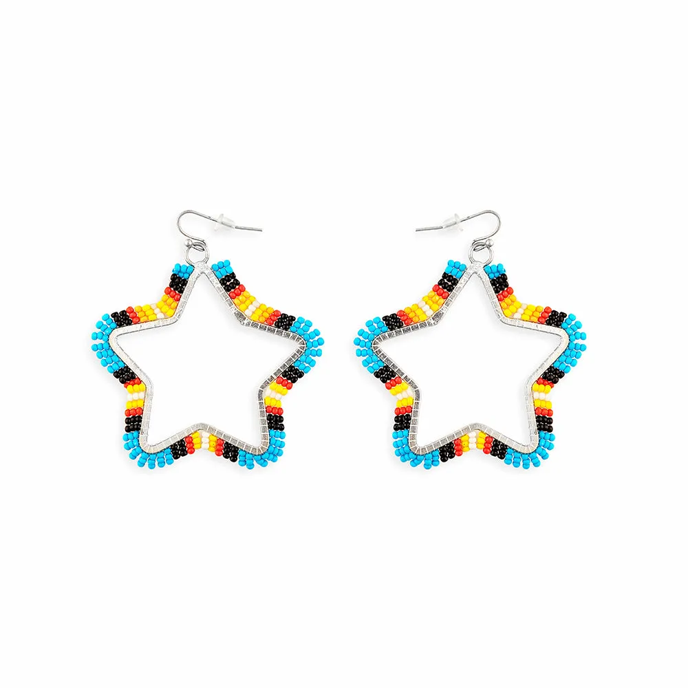 Star Light Star Bright Beaded Earrings