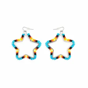 Star Light Star Bright Beaded Earrings