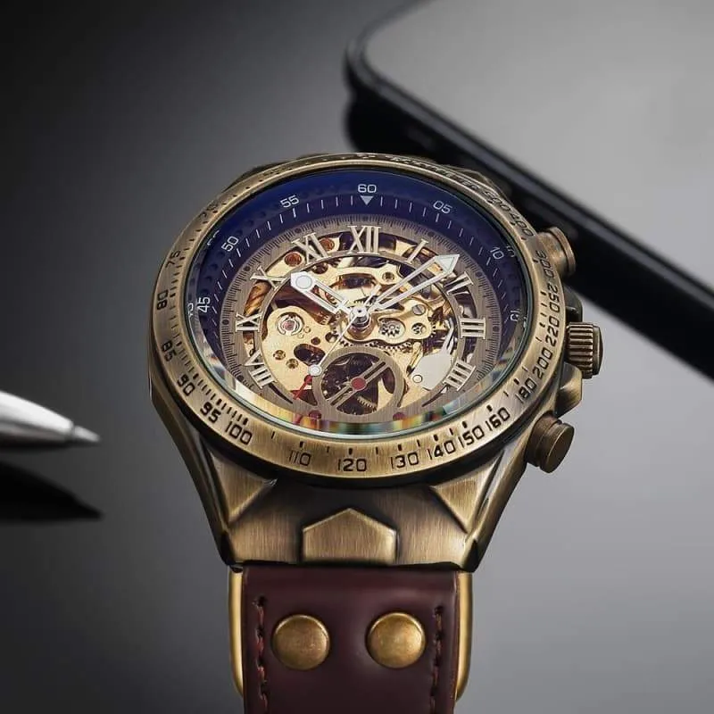 Steampunk Skeleton Wrist Watch