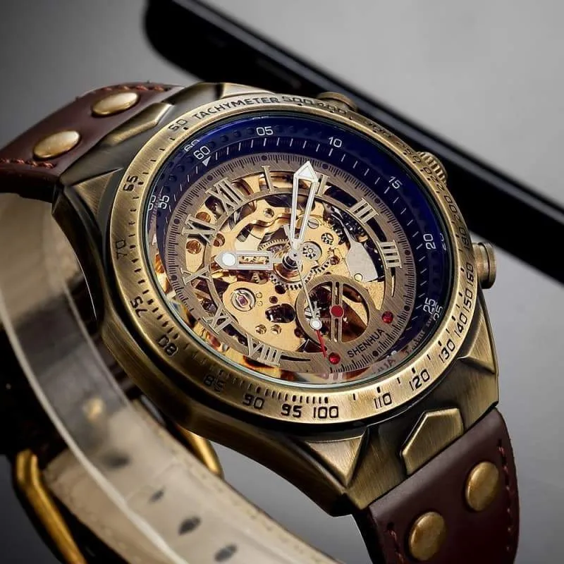 Steampunk Skeleton Wrist Watch