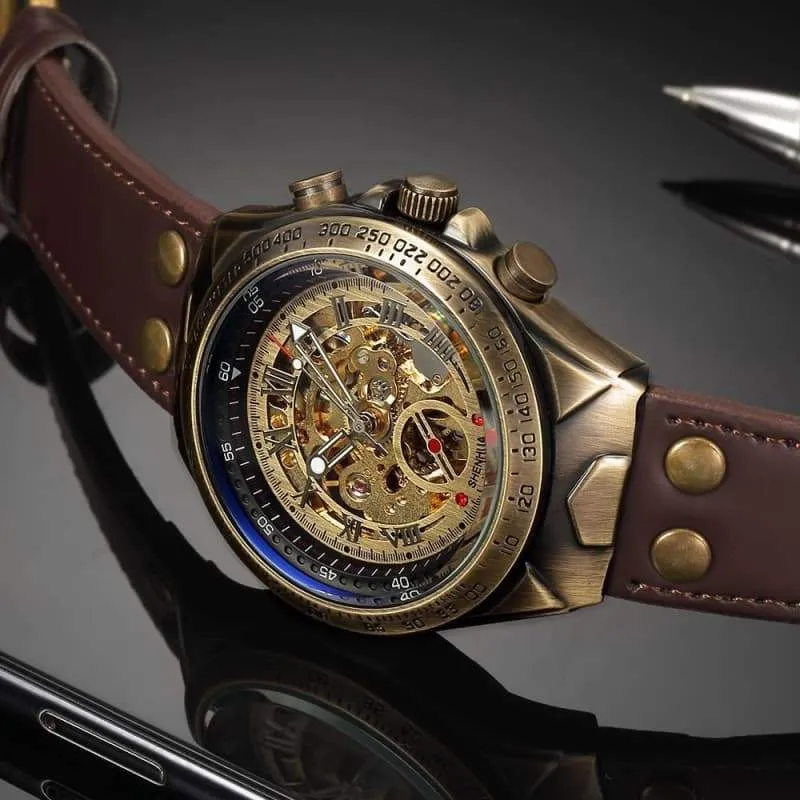 Steampunk Skeleton Wrist Watch