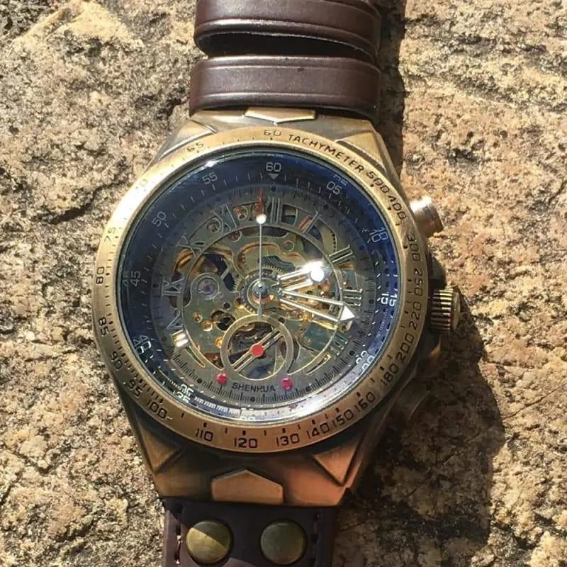 Steampunk Skeleton Wrist Watch