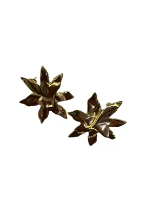Tinsel Star Earrings - Gold