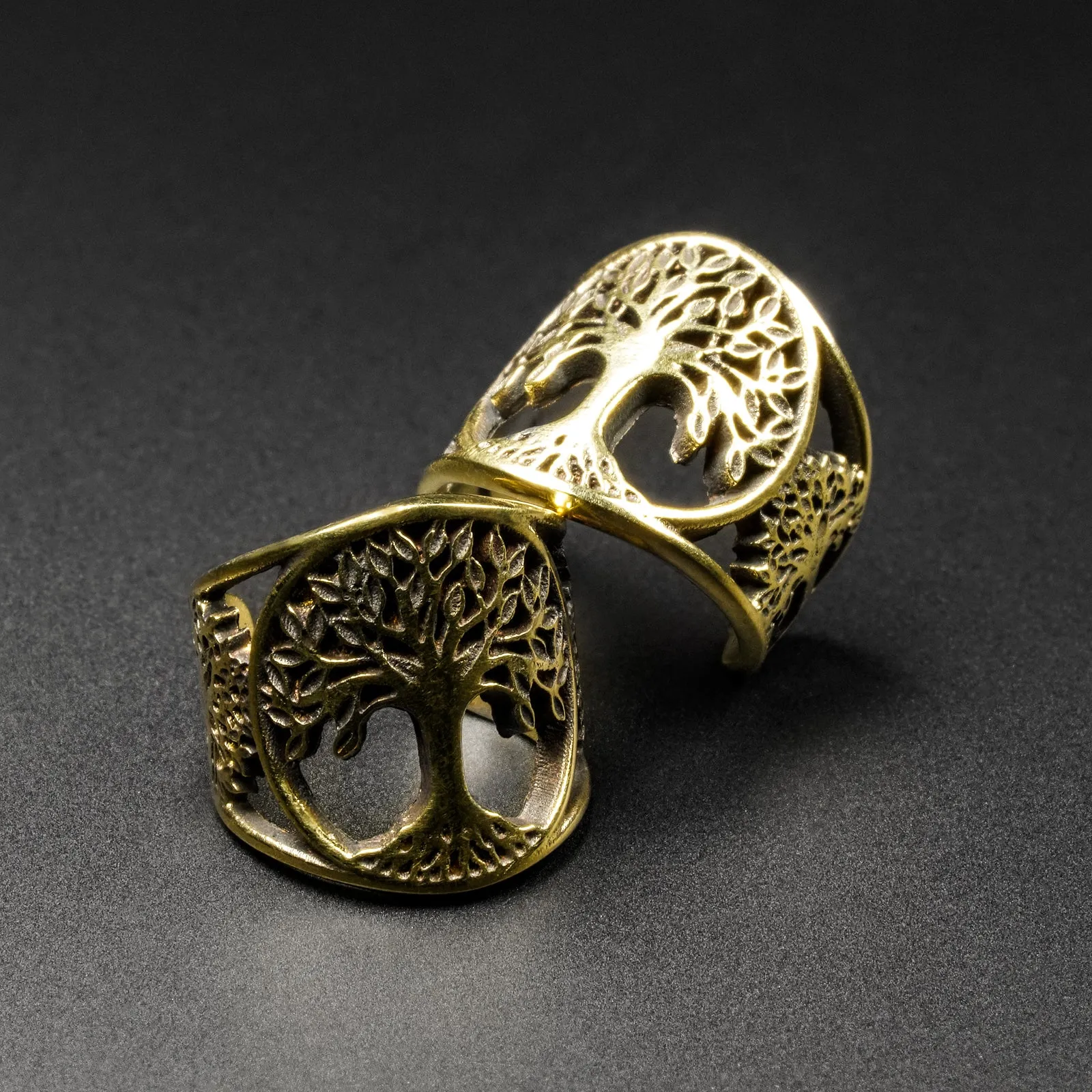Tree Of Life Brass Ear Cuff