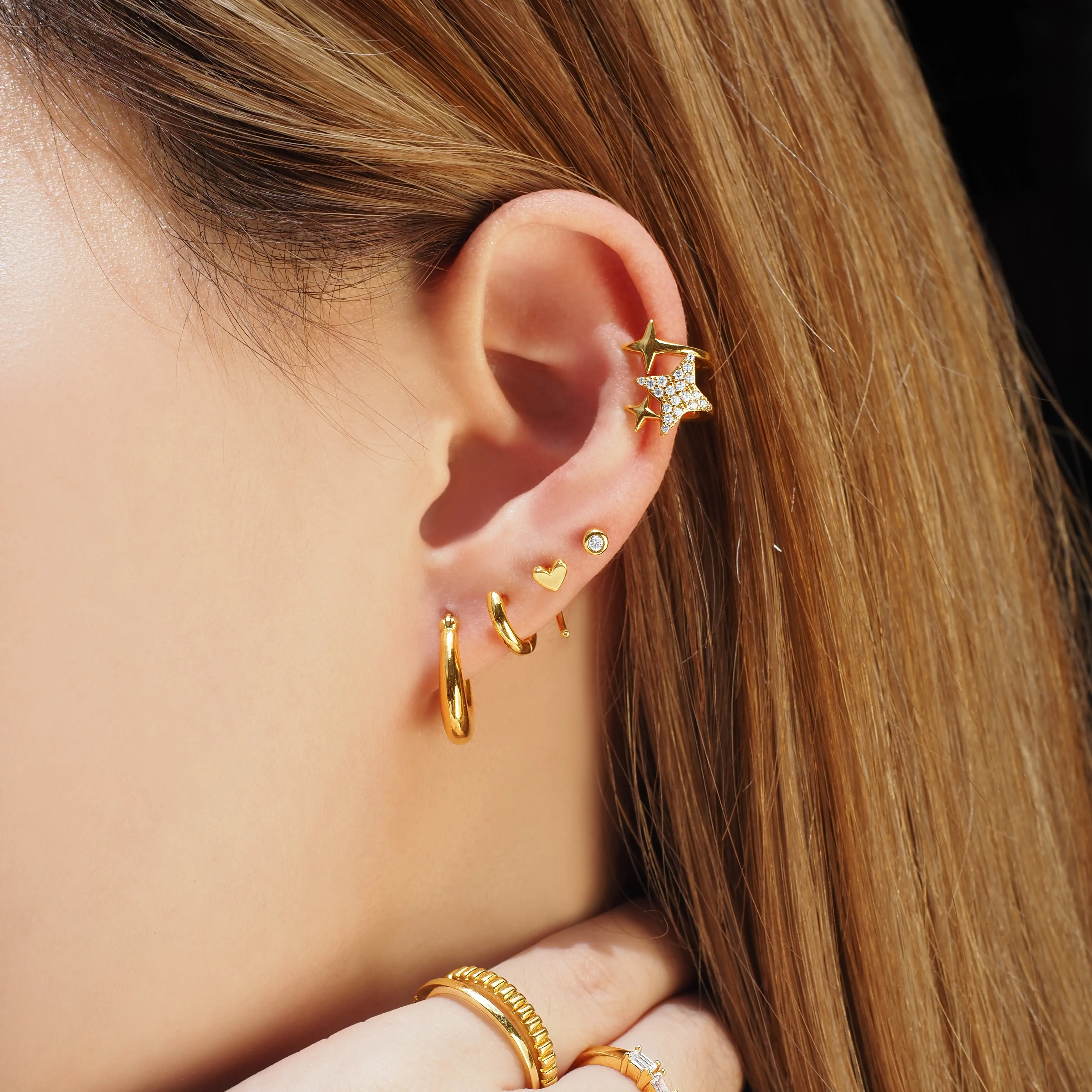 Tripple Starburst Earcuff