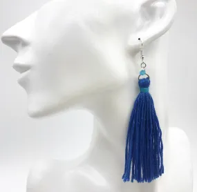 Turquoise Skies Tassel Earrings