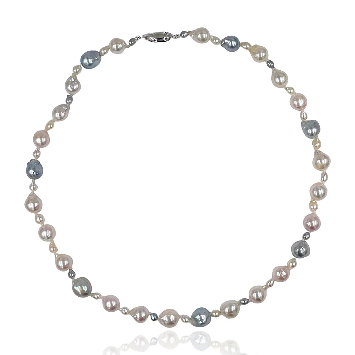 White & Grey, Seed & Akoya 'The Original' Pearl Necklace
