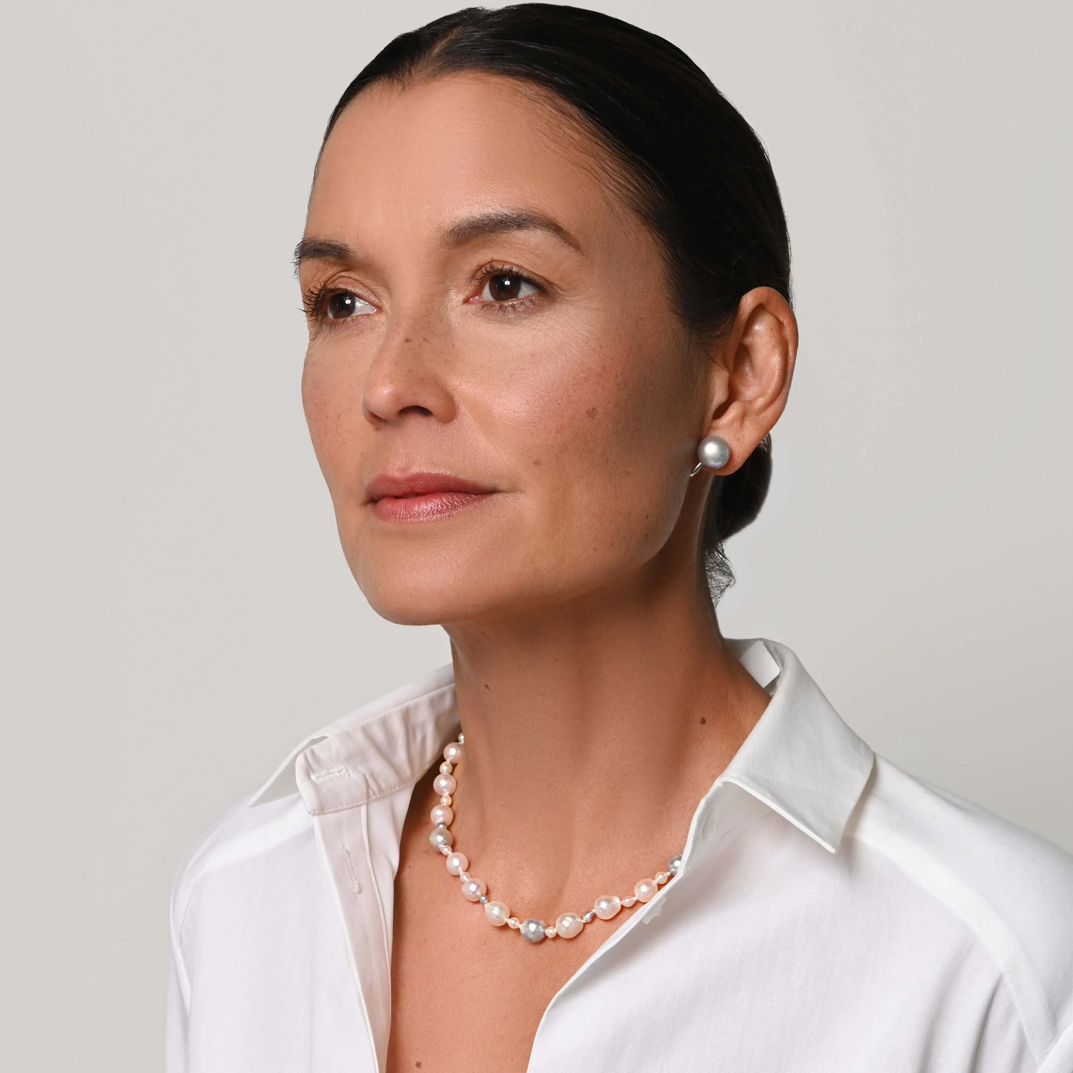 White & Grey, Seed & Akoya 'The Original' Pearl Necklace