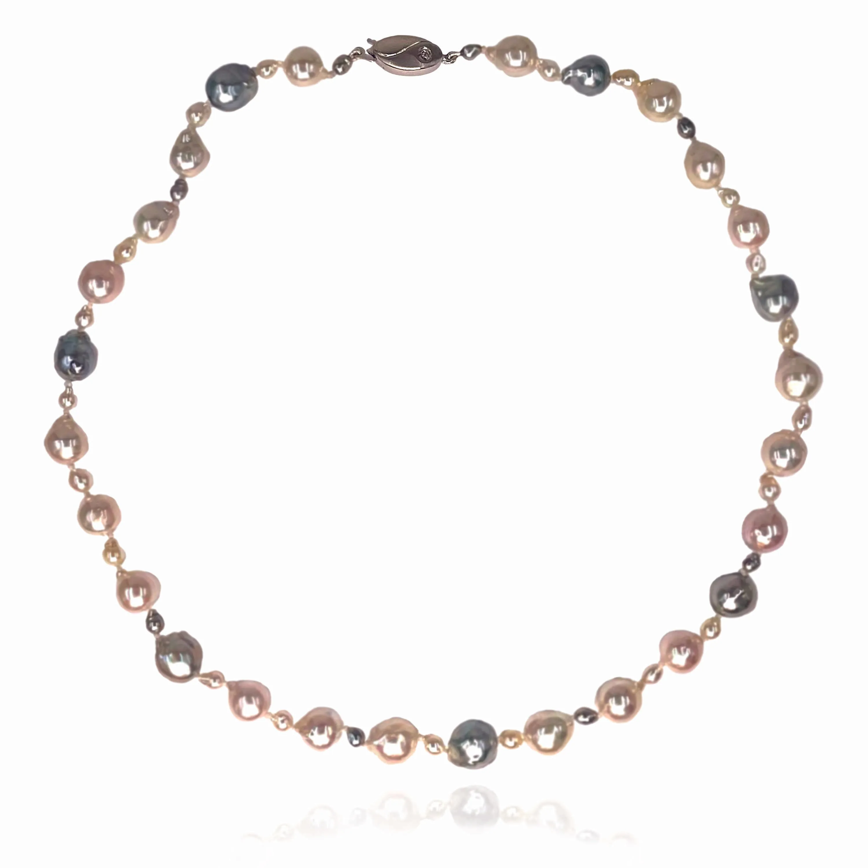 White & Grey, Seed & Akoya 'The Original' Pearl Necklace
