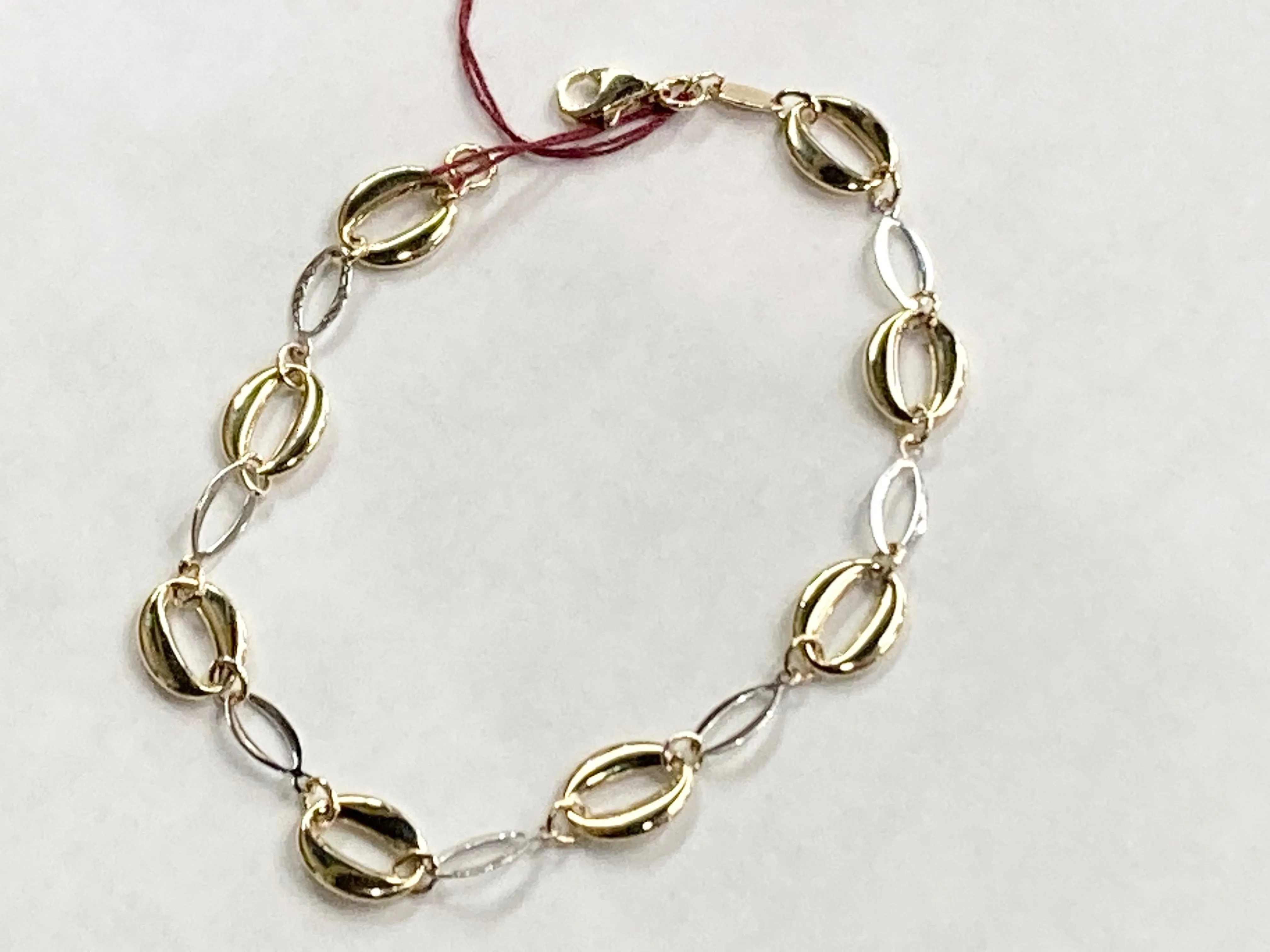 White And Yellow Gold Bracelet