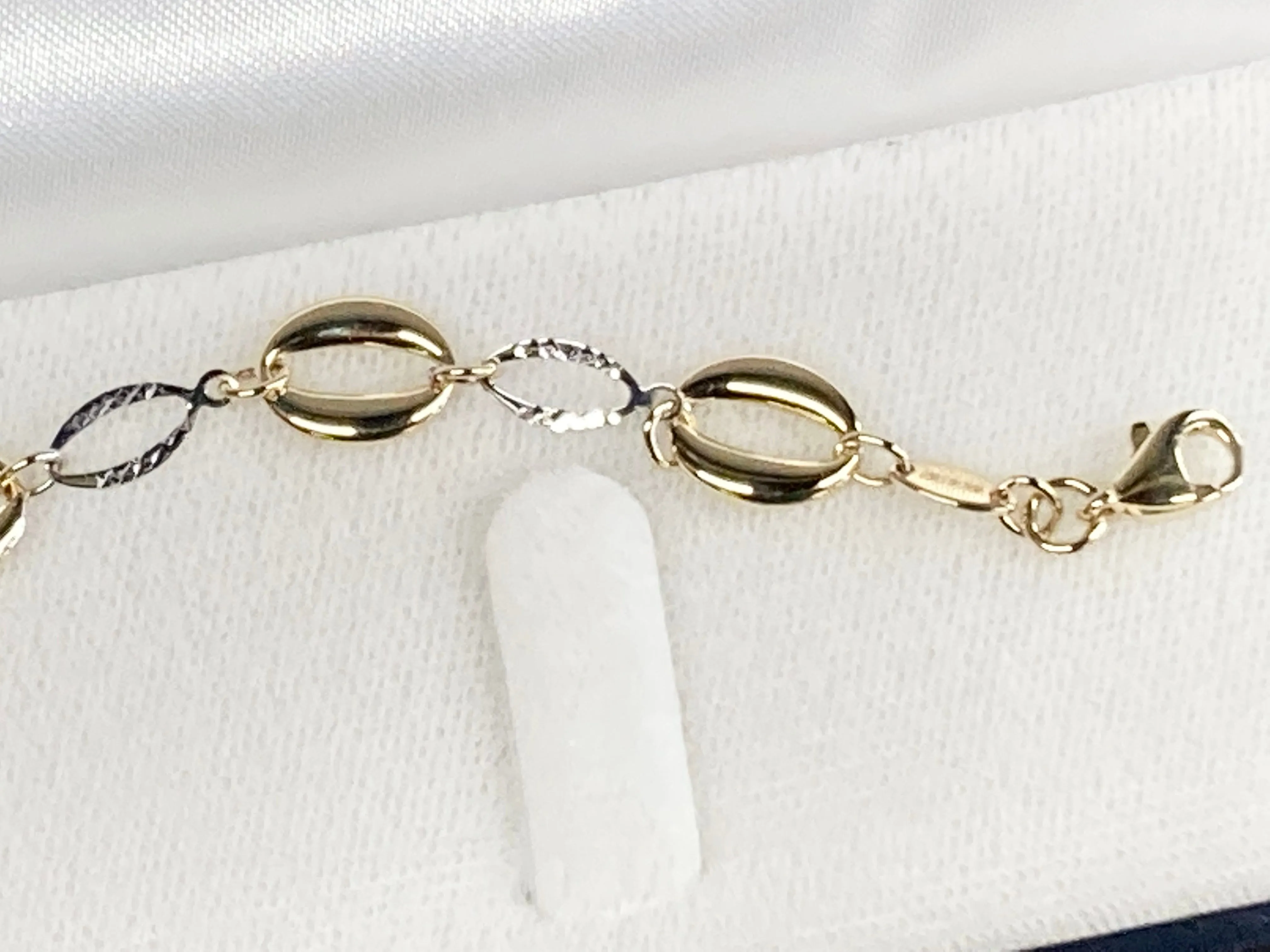 White And Yellow Gold Bracelet