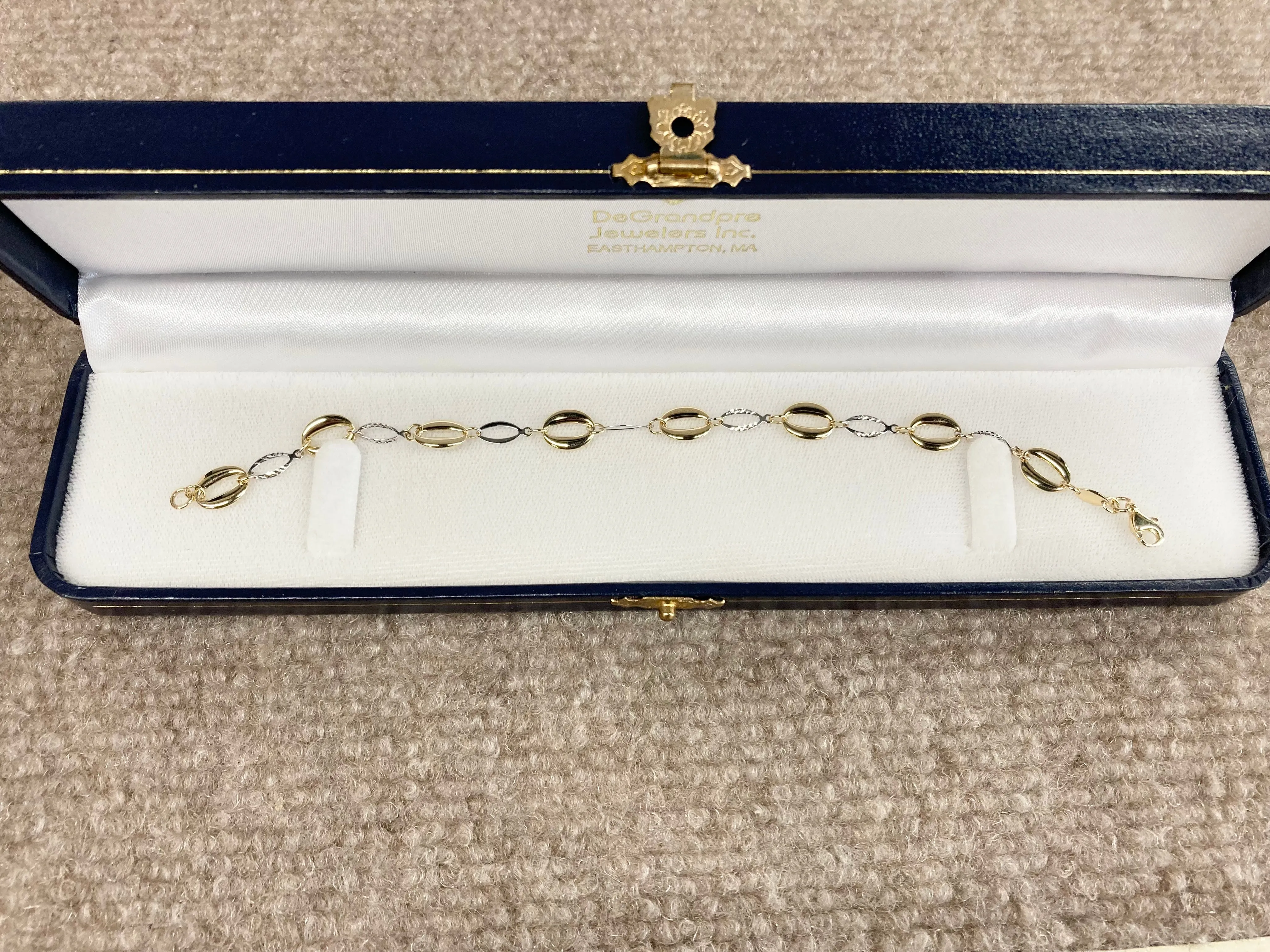 White And Yellow Gold Bracelet