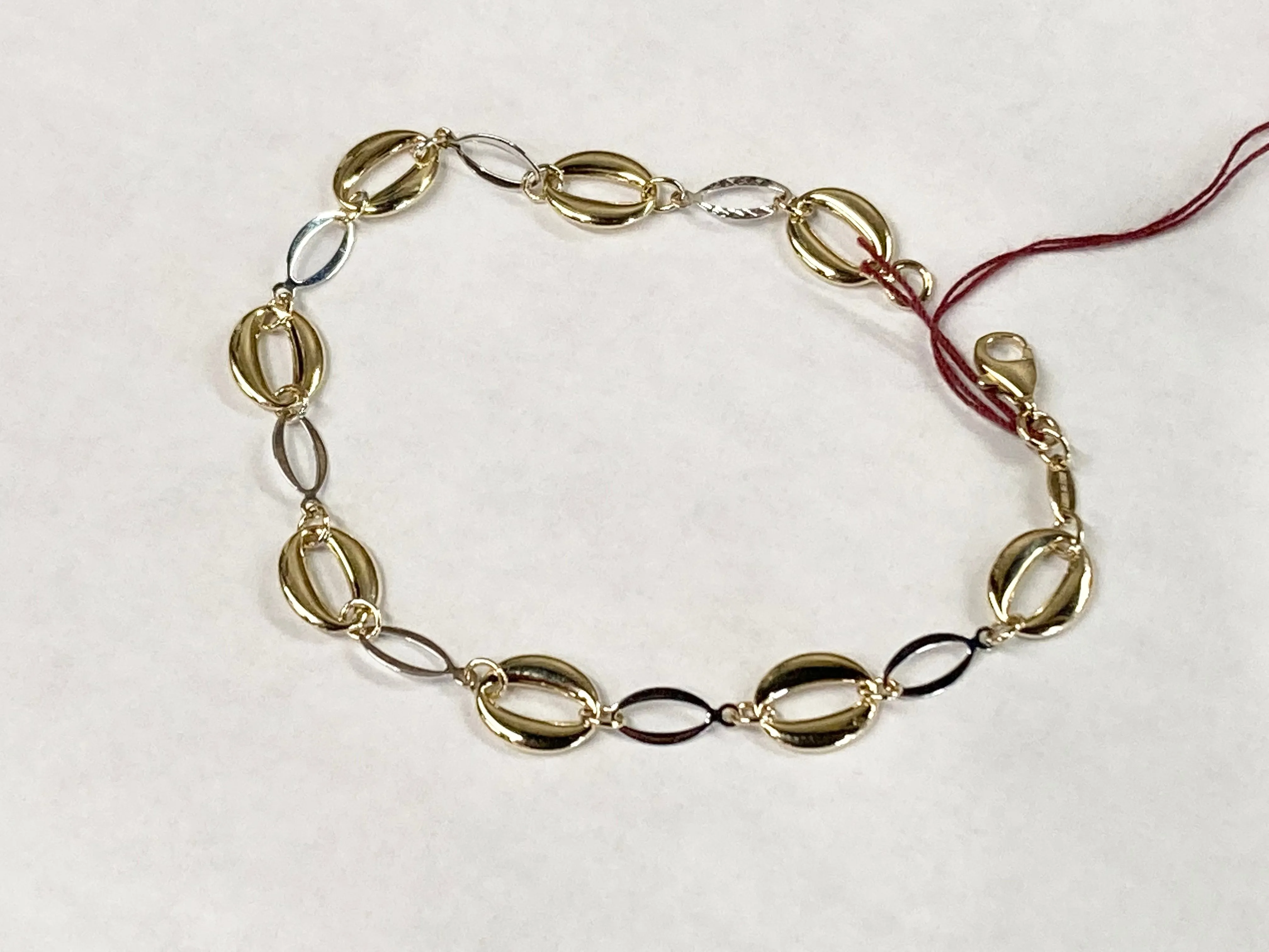 White And Yellow Gold Bracelet