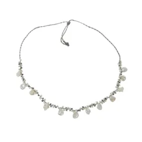 White Coin Pearl Necklace